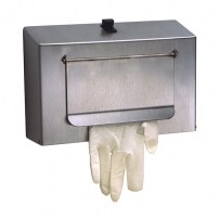 Distributeur inox de gants avec trappe